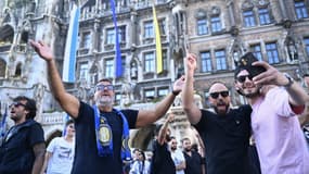 Les supporters de l'Inter Milan réunis à Munich pour la finale de la Ligue des champions, 30 mai 2025