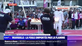 Stade Vélodrome: Didier Drogba, dernier relayeur de la ville de Marseille, allume le chaudron olympique