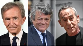 Bernard Arnault, Jean-Louis Borloo et Thierry Ardisson.