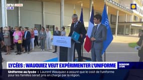 Auvergne-Rhône-Alpes : Laurent Wauquiez veut expérimenter l'uniforme dans les lycées