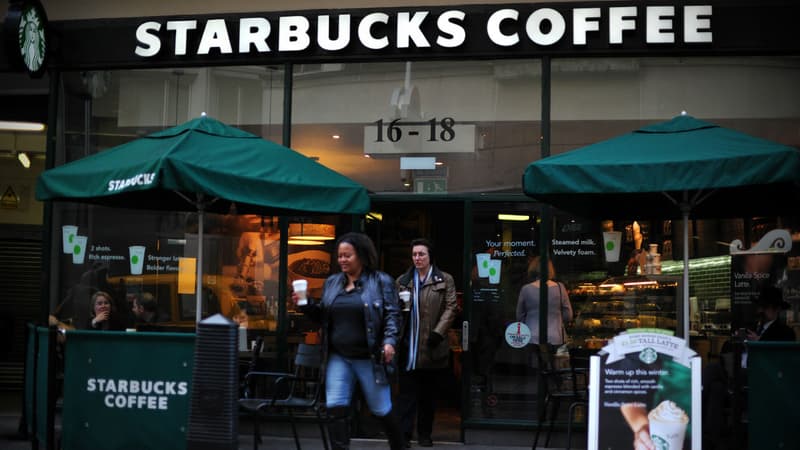 Starbucks Coffee à Londres.