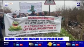 "Y'en a marre!": une marche bleue à Neuville-sous-Montreuil pour réagir après les inondations
