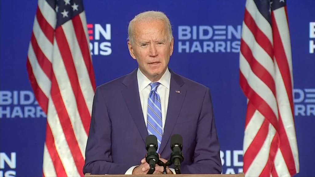 EN DIRECT - Joe Biden: "Nous pensons que nous allons gagner"
