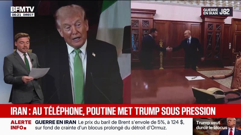Guerre au Moyen-Orient et en Ukraine: Donald Trump et Vladimir Poutine ont échangé par téléphone sur les conflits