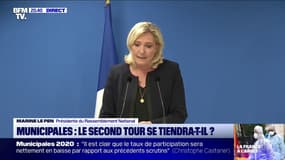 Marine Le Pen: "Un jour, le bilan devra être tiré des décisions prises par le président de la République"