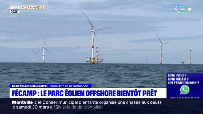Seine-Maritime: le parc éolien offshore de Fécamp bientôt prêt