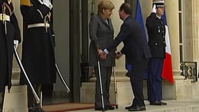Les béquilles d'Angela Merkel dérangent visiblemebt François Hollande.