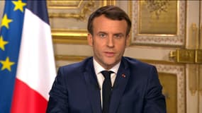 Emmanuel Macron le 12 mars 2020