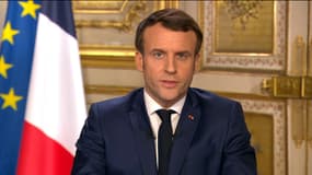 Emmanuel Macron le 12 mars 2020