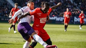 Zakaria Aboukhlal et Jérémy Doku - Toulouse-Rennes - Ligue 1