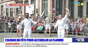 JO 2024: la flamme olympique est arrivée à Colmar