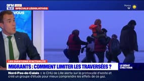 "Les candidats autour de cette table sont tous responsables de la crise migratoire à Calais, affirme Marc de Fleurian, candidat du Rassemblement national dans la 7e circonscription du Pas-de-Calais