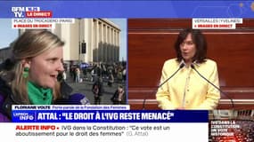 IVG dans la Constitution: "On a besoin de cette protection supplémentaire", affirme Floriane Volte (porte-parole de la Fondation des femmes)
