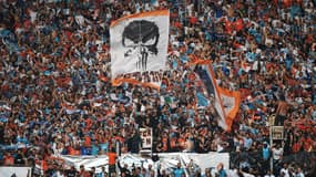 Le virage des Winners lors du match entre l'OM et Salzbourg