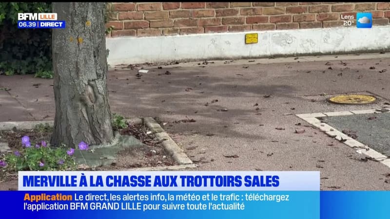 Nord: la ville de Merville fait la chasse aux trottoirs sales