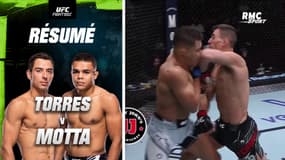 UFC : Torres inflige un terrible KO à Motta sur un coup de coude