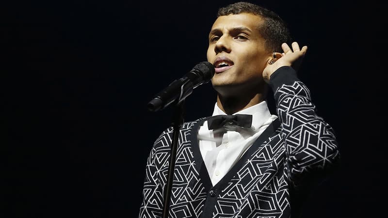 L'artiste belge Stromae, en concert à Bercy, le 17 novembre 2014.