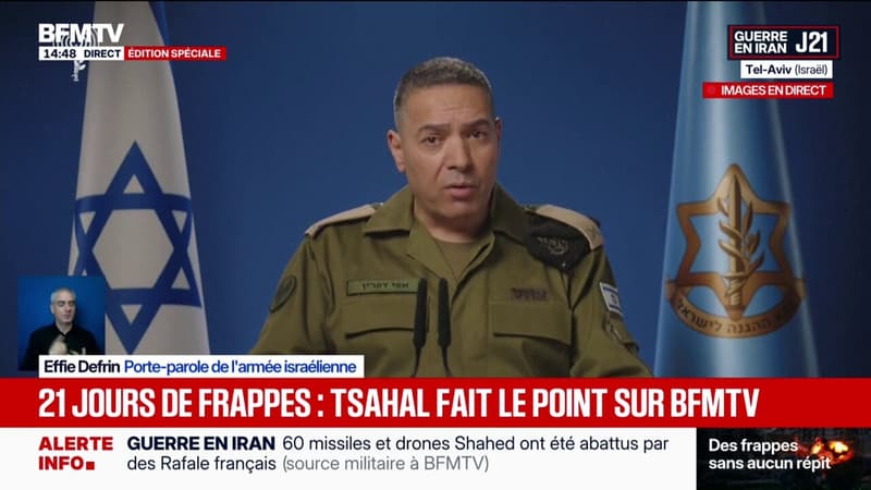 L'armée israélienne va "continuer à étendre ses actions sur le territoire libanais", annonce son porte-parole