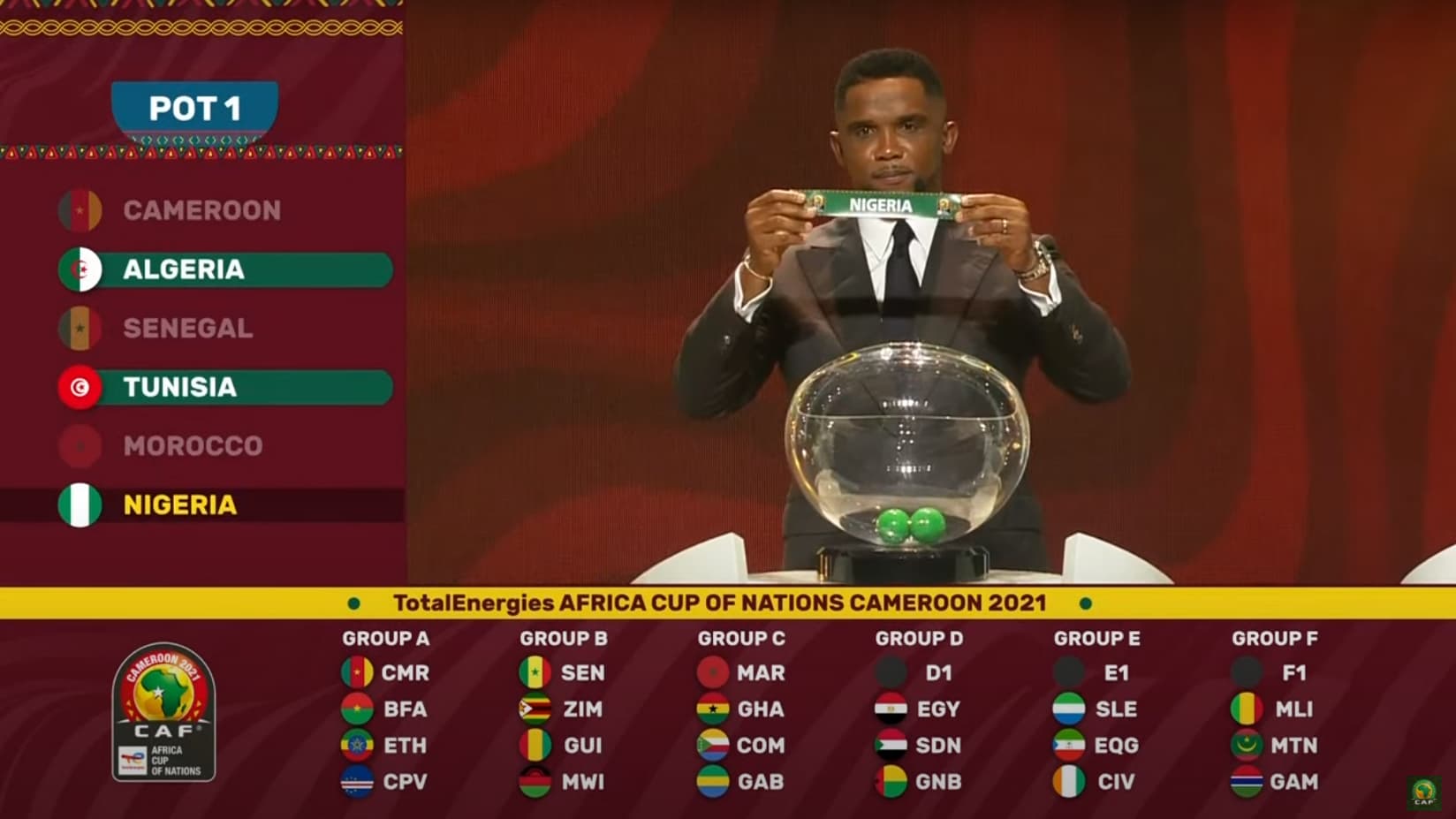CAN 2022: le récap&#39; du tirage au sort des groupes, de gros duels pour l&#39;Algérie et le Maroc