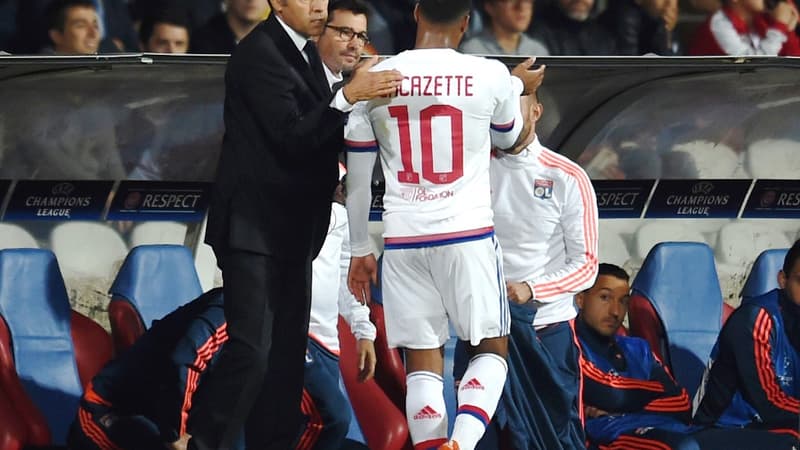 Hubert Fournier et Alexandre Lacazette