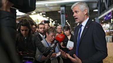 Laurent Wauquiez au Salon de l'agriculture le 28 février 2024