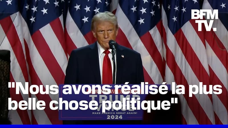 Les temps forts du discours de Donald Trump, revendiquant sa victoire à la présidentielle américaine