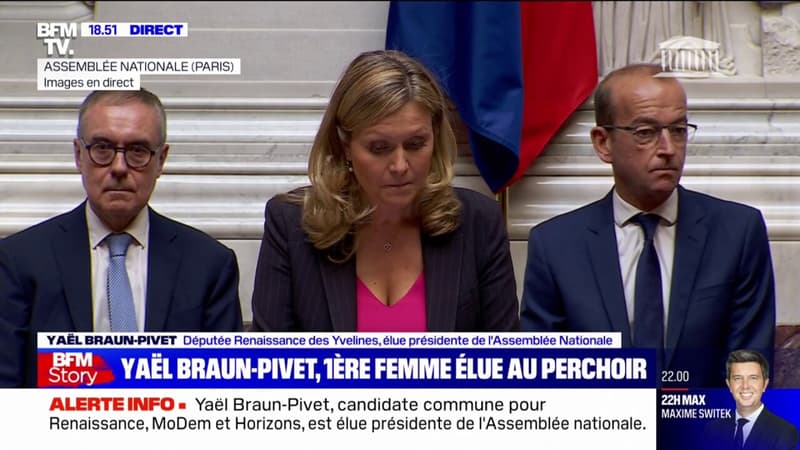 Le discours de Yaël Braun-Pivet, première femme élue présidente de l'Assemblée nationale