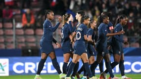 La joie des Bleues face à l'Estonie
