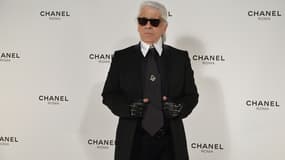 Karl Lagerfeld, directeur artistique de Chanel, en février 2015