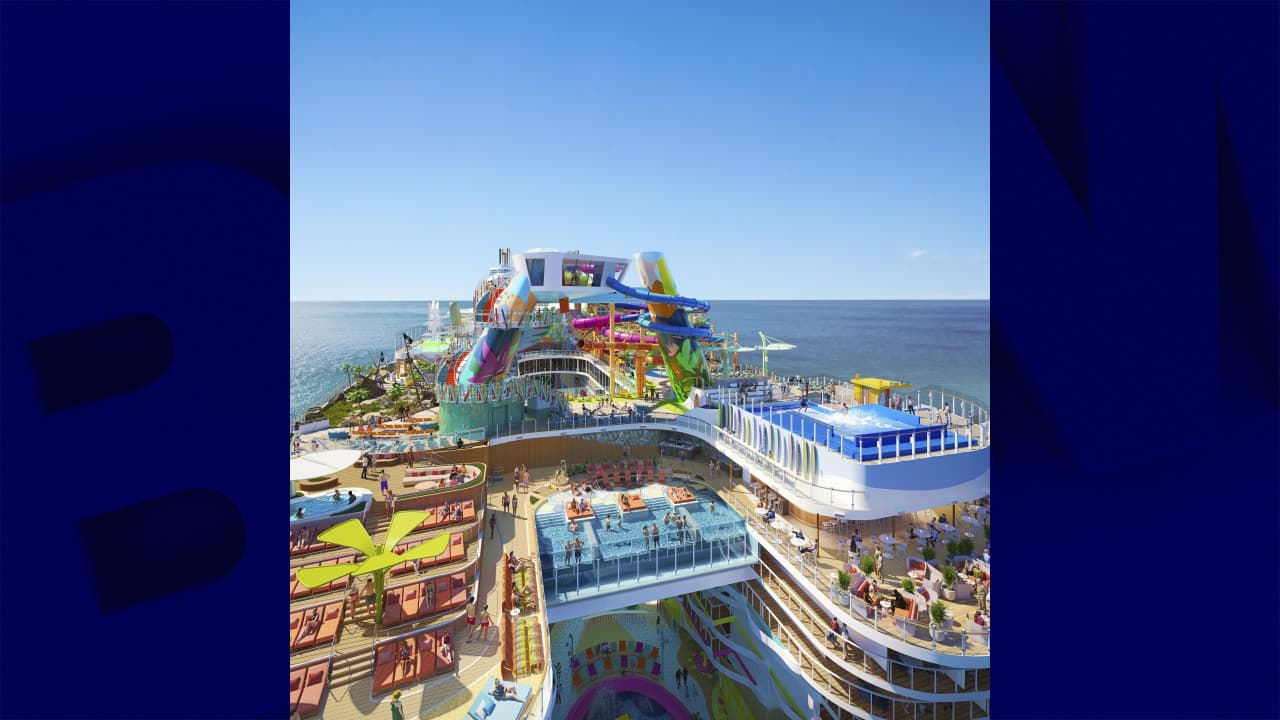 Ce à quoi doit ressembler le pont supérieur de l'"Icon of the Seas"