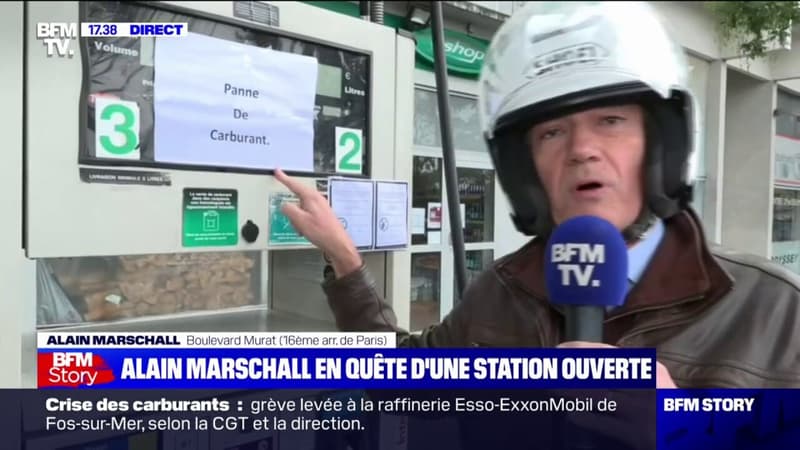 Alain Marschall est arrivé dans le 16e arrondissement de Paris et n'a toujours pas trouvé de carburant