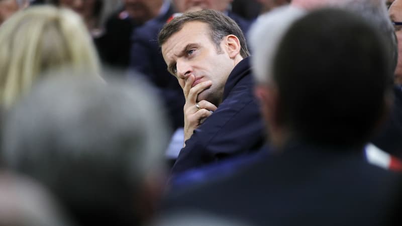 Emmanuel Macron devant 600 maires en Normandie, le 15 janvier 2019. (Photo d'illustration)