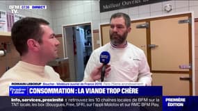Augmentation du prix de la viande: les Français "ne consomment pas moins, ils consomment mieux", selon Romain Lebœuf, boucher