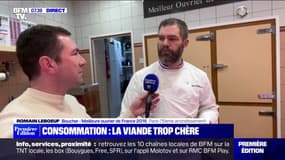 Augmentation du prix de la viande: les Français "ne consomment pas moins, ils consomment mieux", selon Romain Lebœuf, boucher