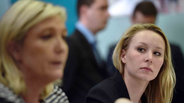 Marine Le Pen et Marion Maréchal-Le Pen en mars 2015