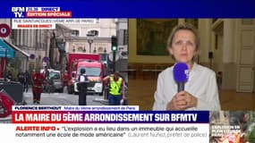 Explosion à Paris: "Nous avons toujours cette crainte d'avoir deux personnes sous les décombres", indique Florence Berthout, maire du Vème arrondissement