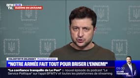 Guerre en Ukraine: selon Volodymyr Zelensky, "près de 9000 Russes ont été tués en une semaine"