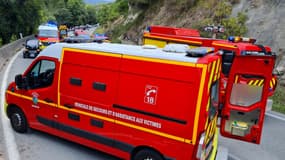 Accident sur la route de Grasse, le lundi 20 septembre