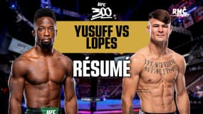 Résumé UFC 300 : Lopes termine Yusuff et rentre dans le top 15 des poids plumes