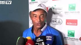 Coupe Davis : Noah fait chanter les journalistes