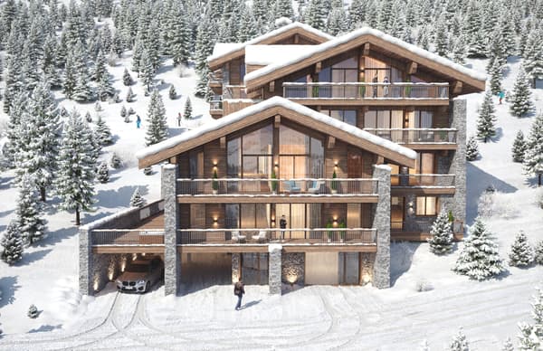 Ce programme immobilier neuf situé à Val d'Isère est proposé par Athena Advisers au pied des pistes pour un budget qui grimpe à 9,35 millions d'euros pour un appartement de 6 chambres de 286m² avec une piscine intérieure privative. 