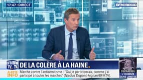 Antisémitisme: "Il ne suffit pas de marcher pour résoudre les problèmes", Nicolas Dupont-Aignan