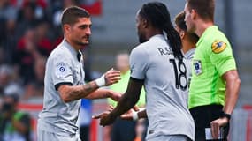 Marco Verratti et Renato Sanches lors d'un match du PSG