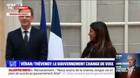 Prisca Thévenot à Olivier Véran: "C'est un honneur de te succéder, toi l'homme de parole mais toi aussi et surtout l'homme d'action"