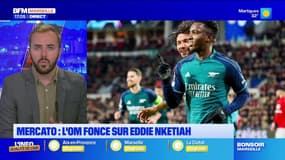 Mercato de l'OM: Eddie Nketiah, attaquant d'Arsenal en route vers la Commanderie