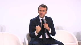 Emmanuel Macron à Amiens ce jeudi.