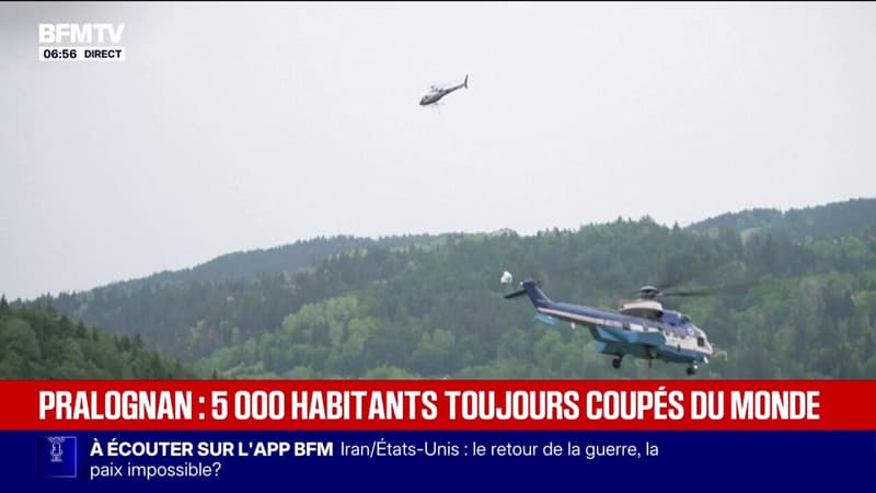 Pralognan: 5.000 habitants toujours coupés du monde après un éboulement