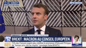 Pour Emmanuel Macron "rien n'est acquis" en ce qui concerne le report du Brexit