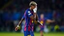 Lamine Yamal lors du match Barça-PSG (1-2, Ligue des champions), le 1er octobre 2025