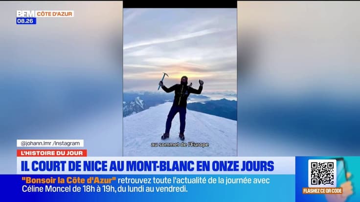 L'histoire du jour : il court de Nice au Mont-Blanc en 11 jours